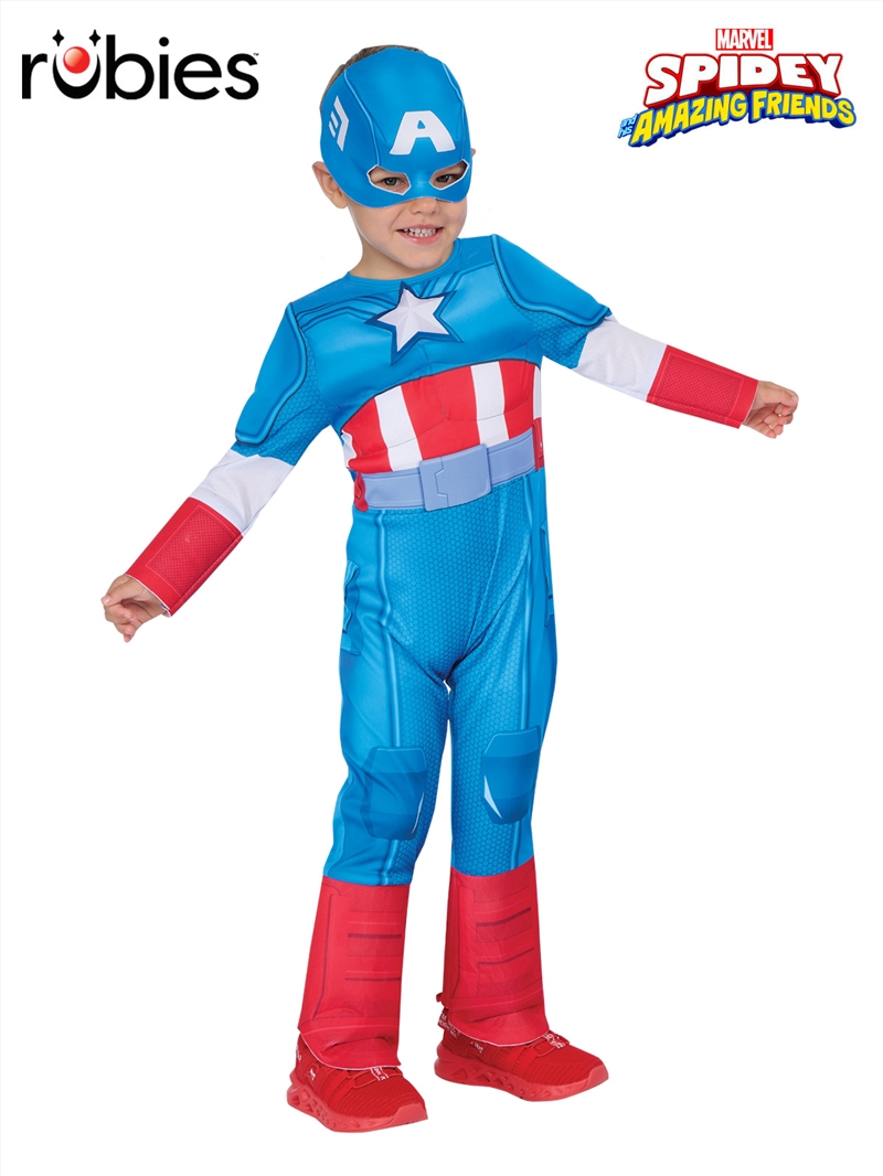 Captain America Deluxe Costume - Size Toddler/Product Detail/Costumes