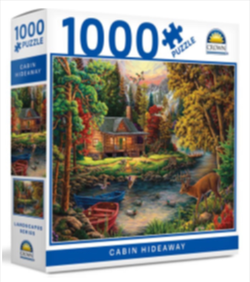 Crown 1000Pce Puzzle Cabin Hideaway/Product Detail/Jigsaw Puzzles