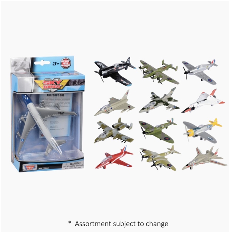 Sky Wings - 6" Aircraft Die-Cast Vehicle (SENT AT RANDOM)/Product Detail/Figurines
