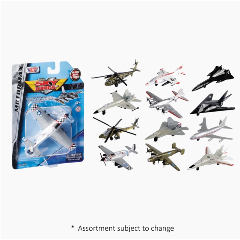 Sky Wings - 4.5" Aircraft Die-Cast Plane Replica (SENT AT RANDOM)/Product Detail/Figurines