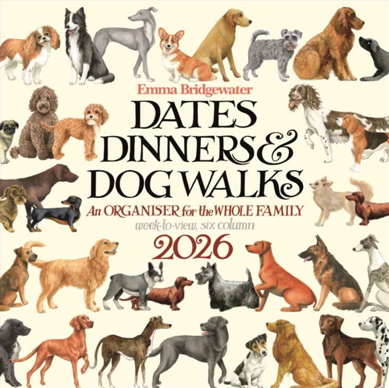 Emma Bridgewater Dates Dinners Dog Walks/Product Detail/Calendars & Diaries