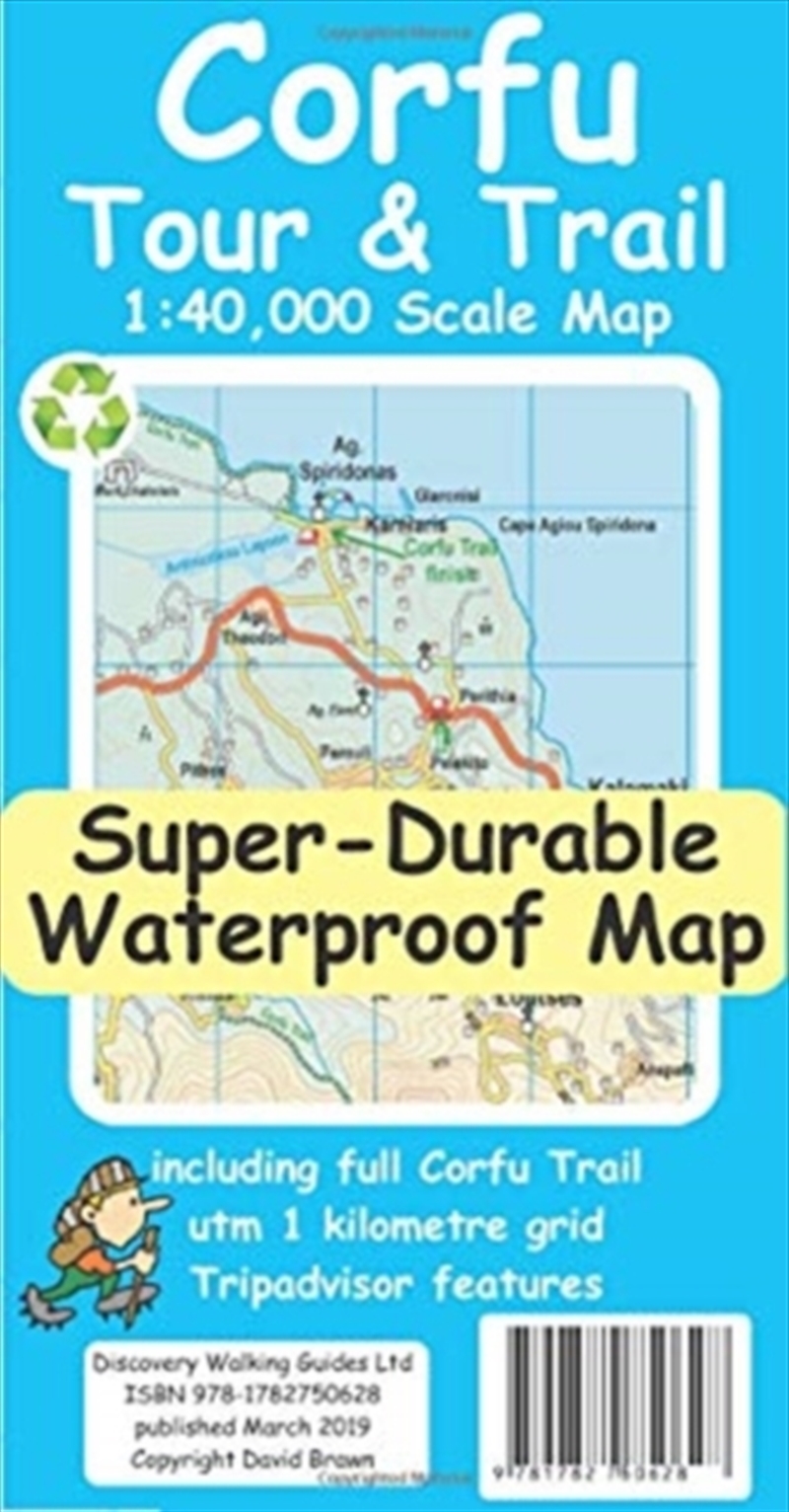 Corfu Tour & Trail Super-Durable Map/Product Detail/Geography