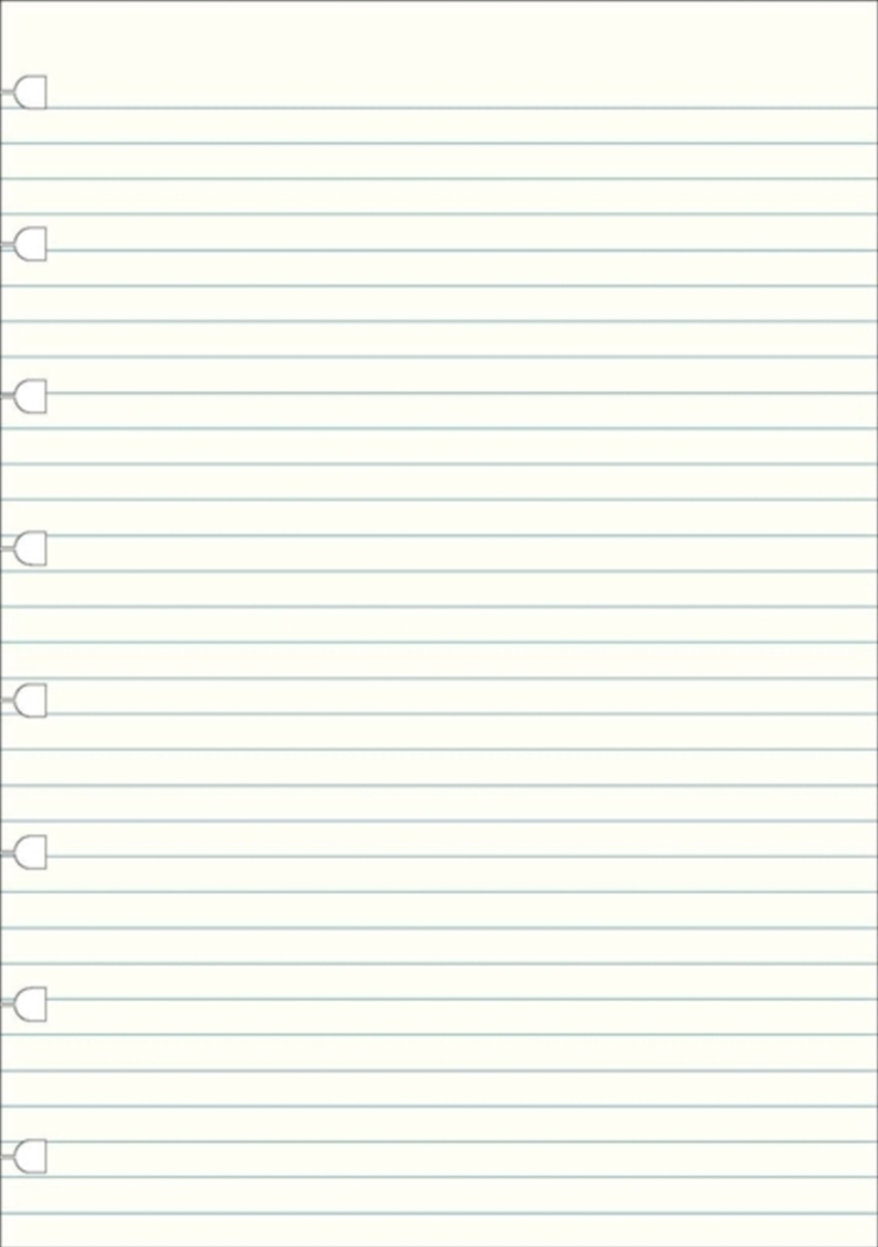 Filofax A5 Notebook refill - ruled paper white/Product Detail/Notebooks & Journals