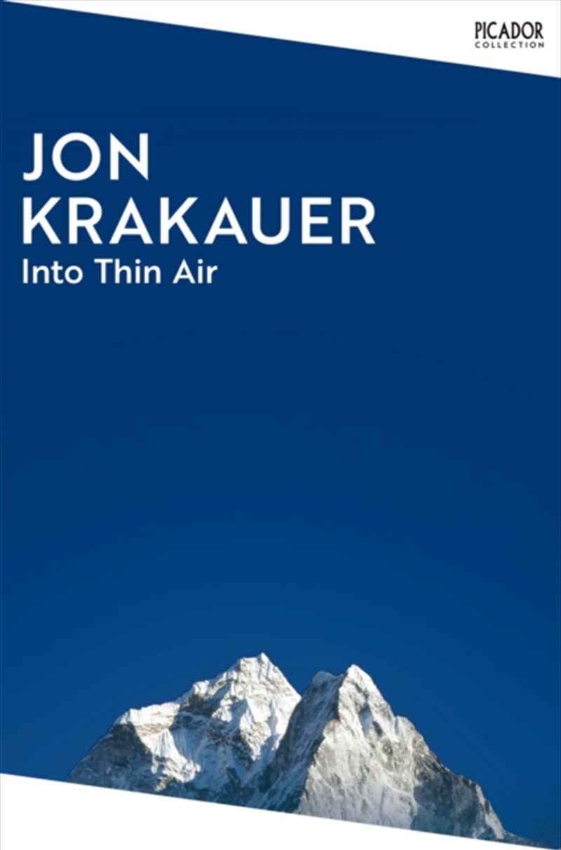 Into Thin Air : A Personal Account of the Everest Disaster/Product Detail/Biographies & True Stories