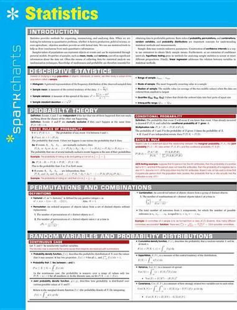 Statistics SparkCharts/Product Detail/Maths
