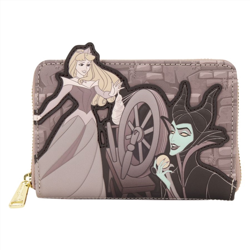 Loungefly Sleeping Beauty - Spinning Wheel Zip Around Wallet/Product Detail/Wallets