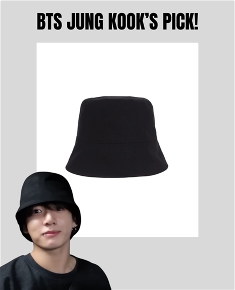 [Bts Jung Kook Pick] Stud Drop Overfit Bucket Hat Black/Product Detail/KPOP Merch