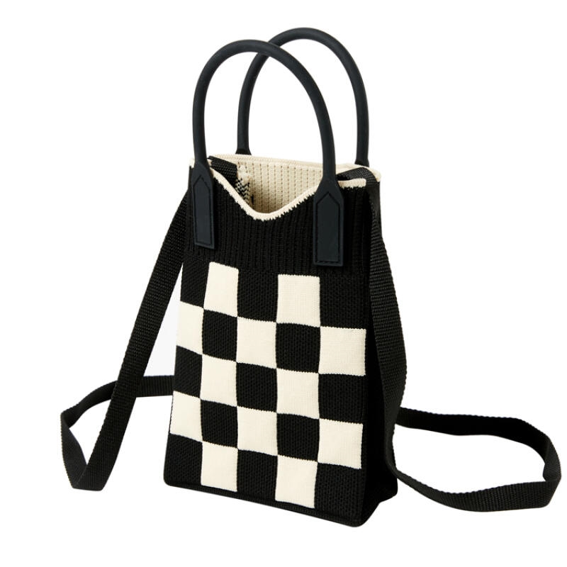 Artbox - Checkerboard Mini Knit Bag Black/Product Detail/KPOP Merch