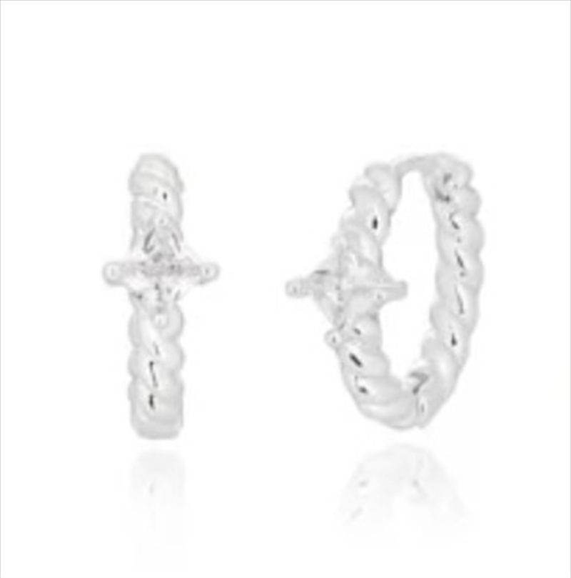 [Bts V, Jimin, Suga Pick] Momento Earrings Silver / White Cubic/Product Detail/KPOP Merch