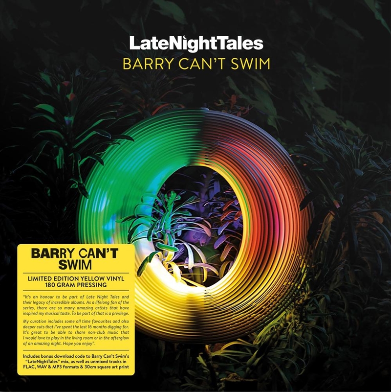 Late Night Tales - Barry Can't Swim - Yellow Coloured Vinyl/Product Detail/Dance