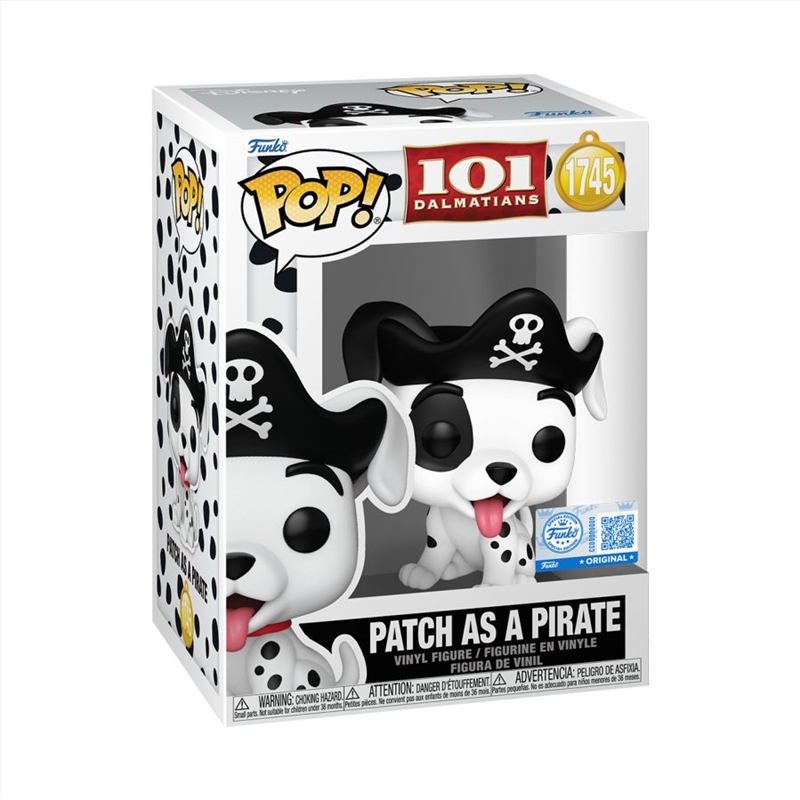 101 Dalmatians - Patch As A Pirate Pop! Vinyl RS/Product Detail/Standard Pop Vinyl