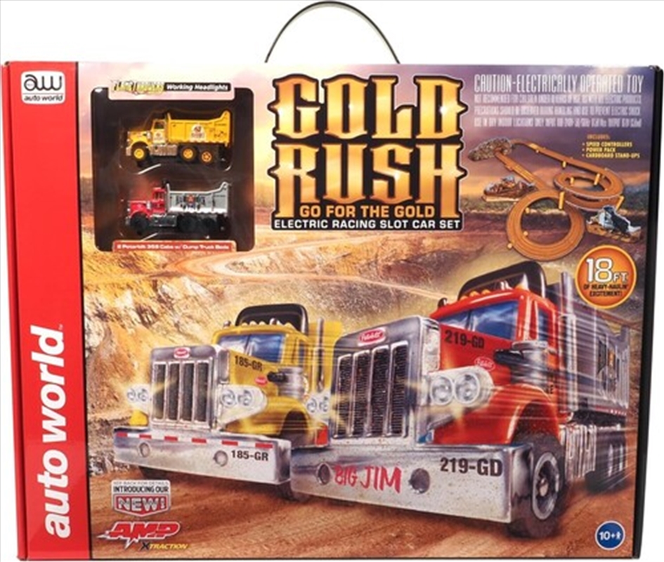 Auto World - Gold Rush: Go For The Gold Ho Slot Car Race Set 18'/Product Detail/Toys