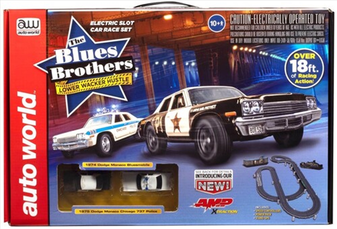 Auto World - The Blues Brothers: Lower Wacker Hustle Ho Slot Car Race Set 18'/Product Detail/Toys
