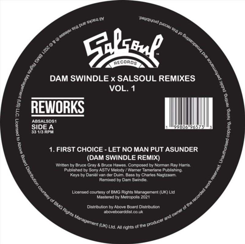 Dam Swindle X Salsoul Remixes Vol. 1/Product Detail/R&B
