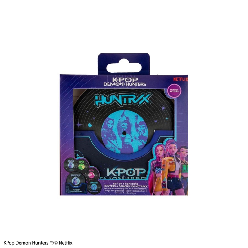 KPop Demon Hunters - Hunters & Demons Soundtrack Coasters 4 Pack/Product Detail/Drinkware