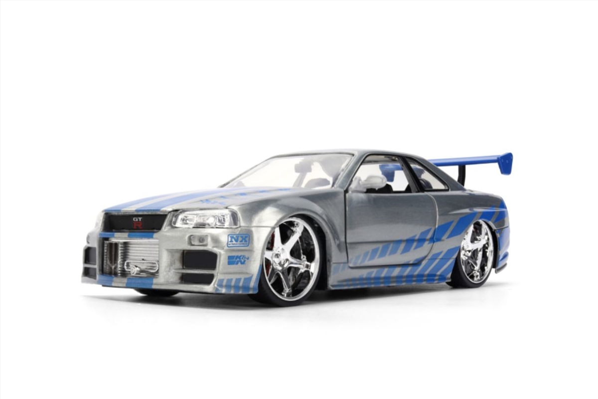 Fast & Furious - Brian's 2002 Nissan Skyline GT-R (BNR34) 1:24 Scale Diecast Vehicle/Product Detail/Figurines