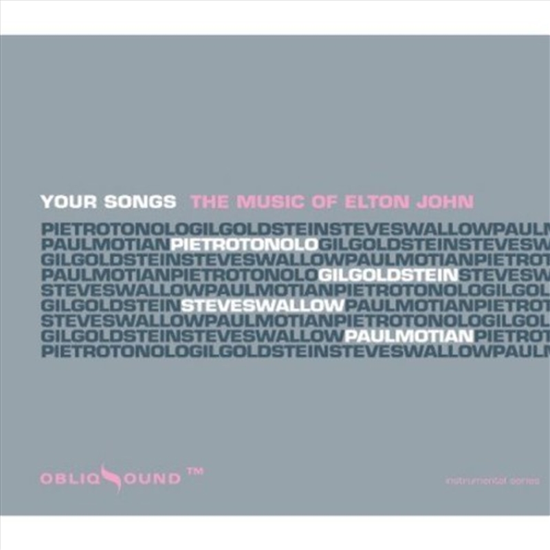 Your Songs: The Music Of Elton John/Product Detail/Jazz