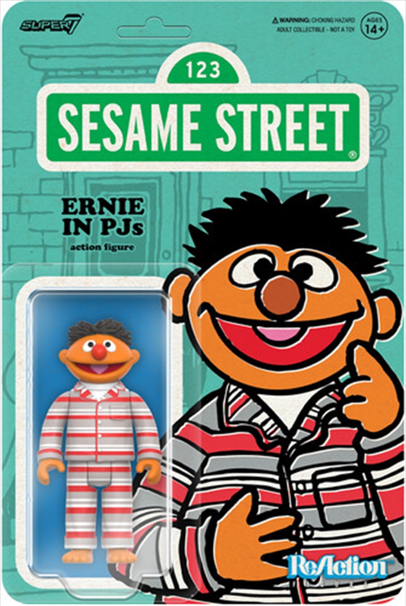 Super7 - Sesame Street - ReAction Figures Wv6 - Ernie (PJs)/Product Detail/Figurines