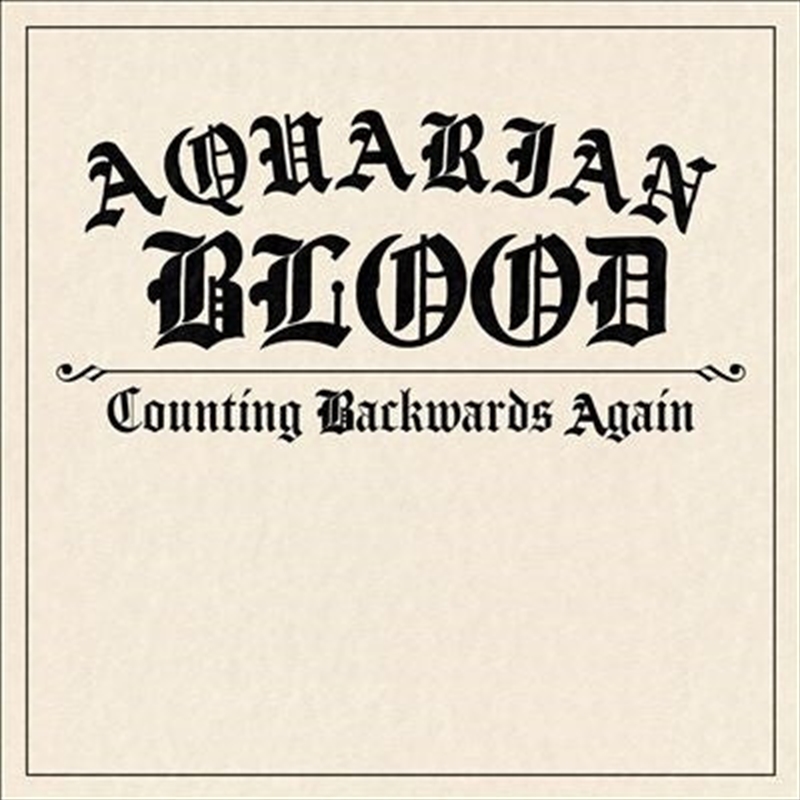 Counting Backwards Again/Product Detail/Rock/Pop