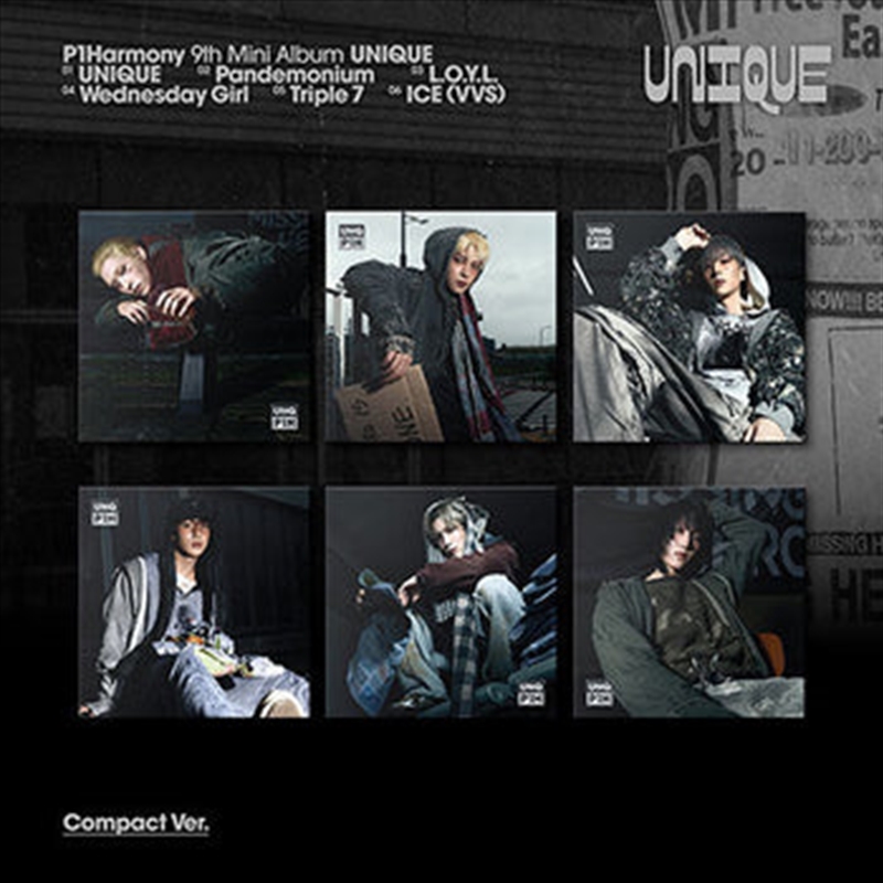 P1Harmony - Unique! 9th Mini Album Compact Ver Set/Product Detail/World