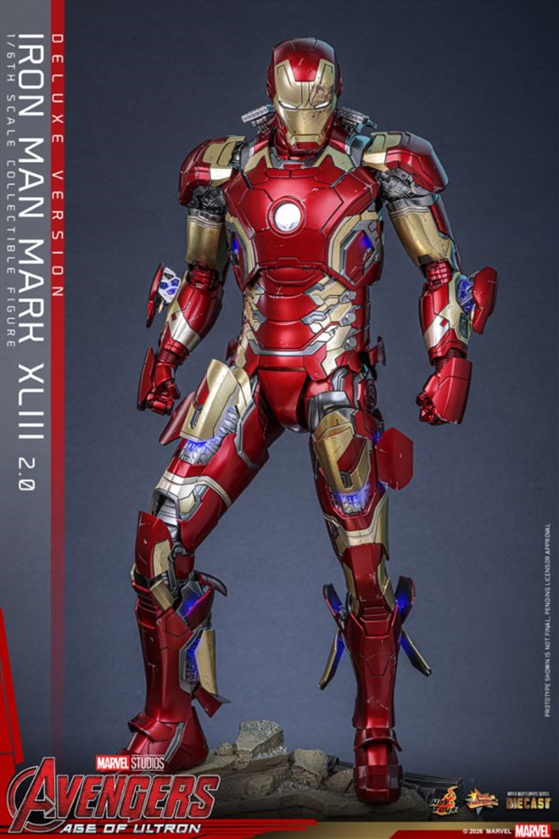 Avengers: Age of Ultron - Iron Man Mark XLIII (2.0) Deluxe 1:6 Scale Collectible Action Figure/Product Detail/Figurines