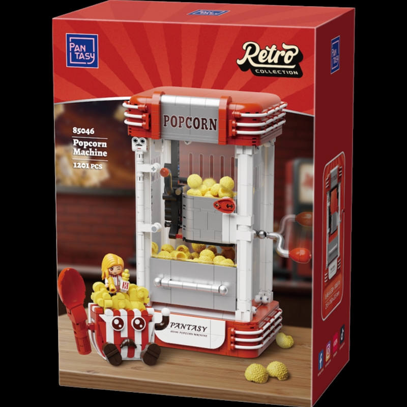 Retro Collection - Popcorn Machine Construction Set (1202 Pieces)/Product Detail/Figurines