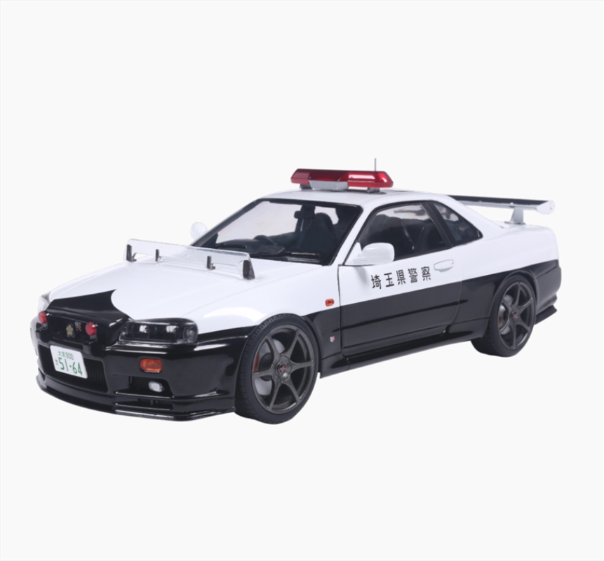 Solido Cars - 1999 Nissan Skyline GT-R (BNR34) Japanese Police (W 1:18 Diecast Vehiclehite)/Product Detail/Figurines