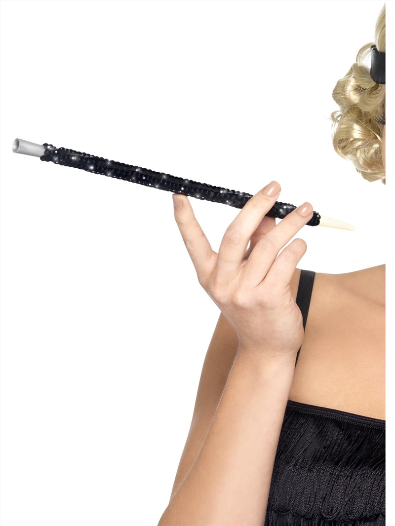 Black Sequinned Cigarette Holder/Product Detail/Costumes