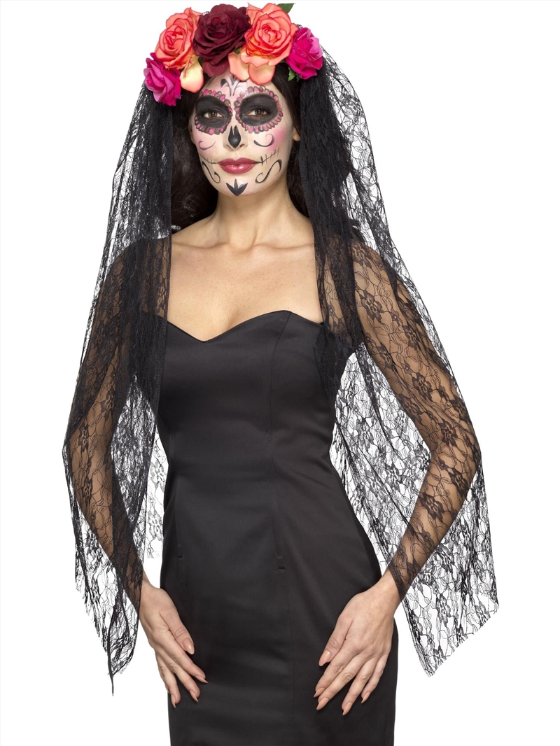 Day Of The Dead Deluxe Headband, Adult/Product Detail/Costumes