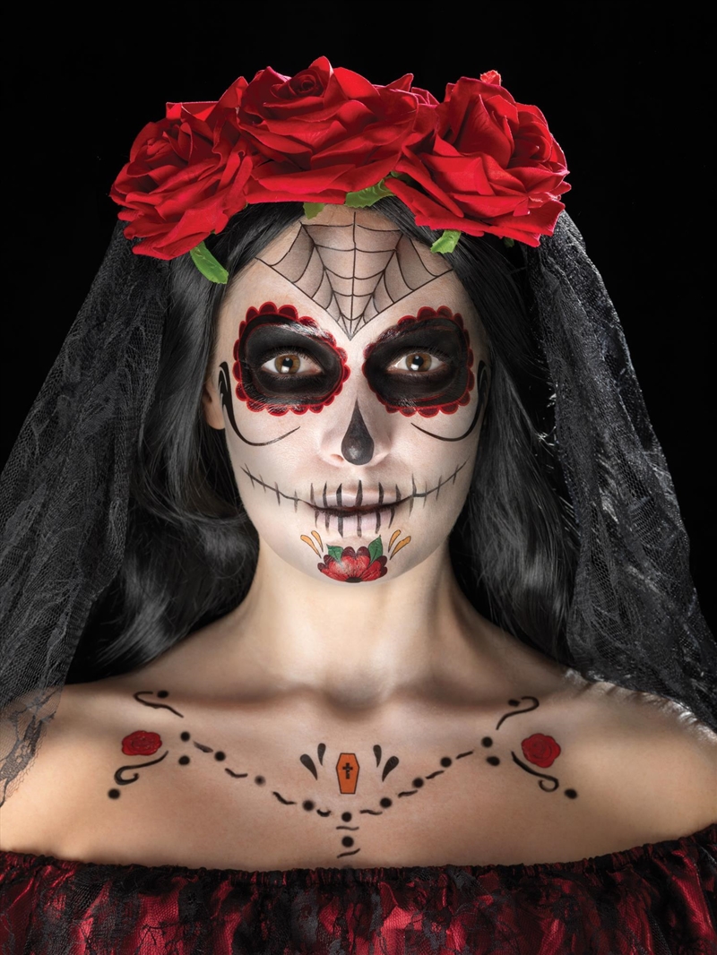 Day Of The Dead Face Tattoo Kit/Product Detail/Costumes