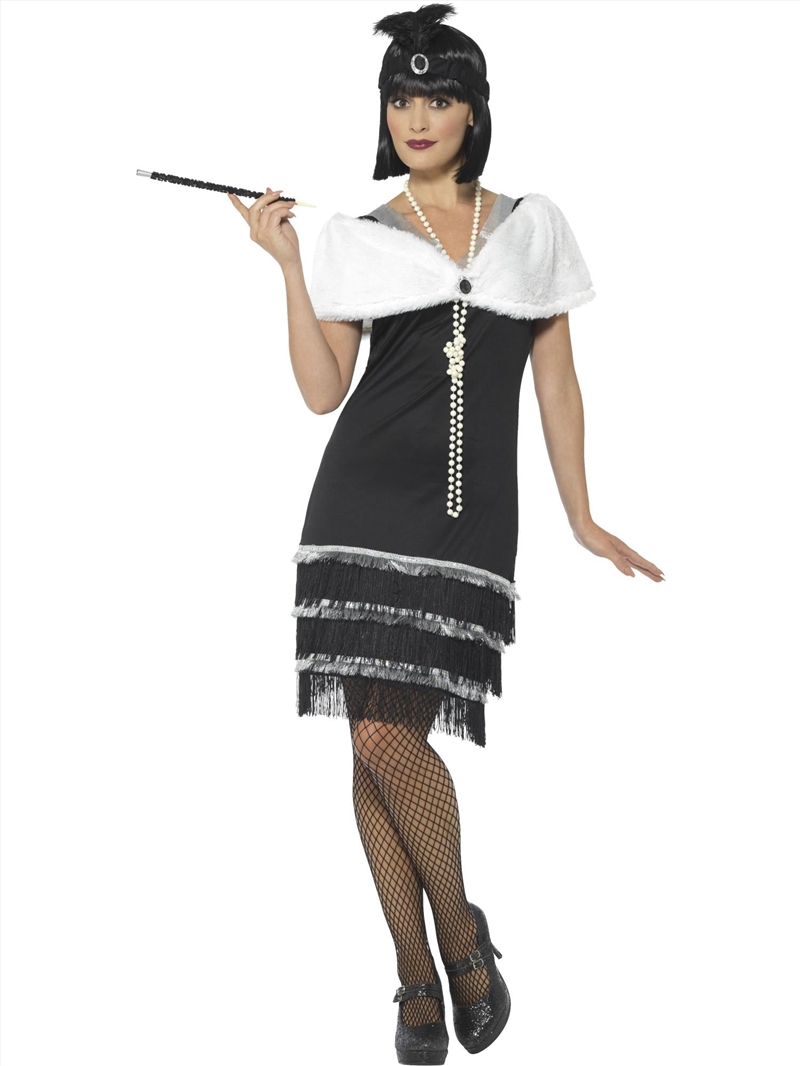 Flapper Deluxe Costume With Stole - Size M/Product Detail/Costumes