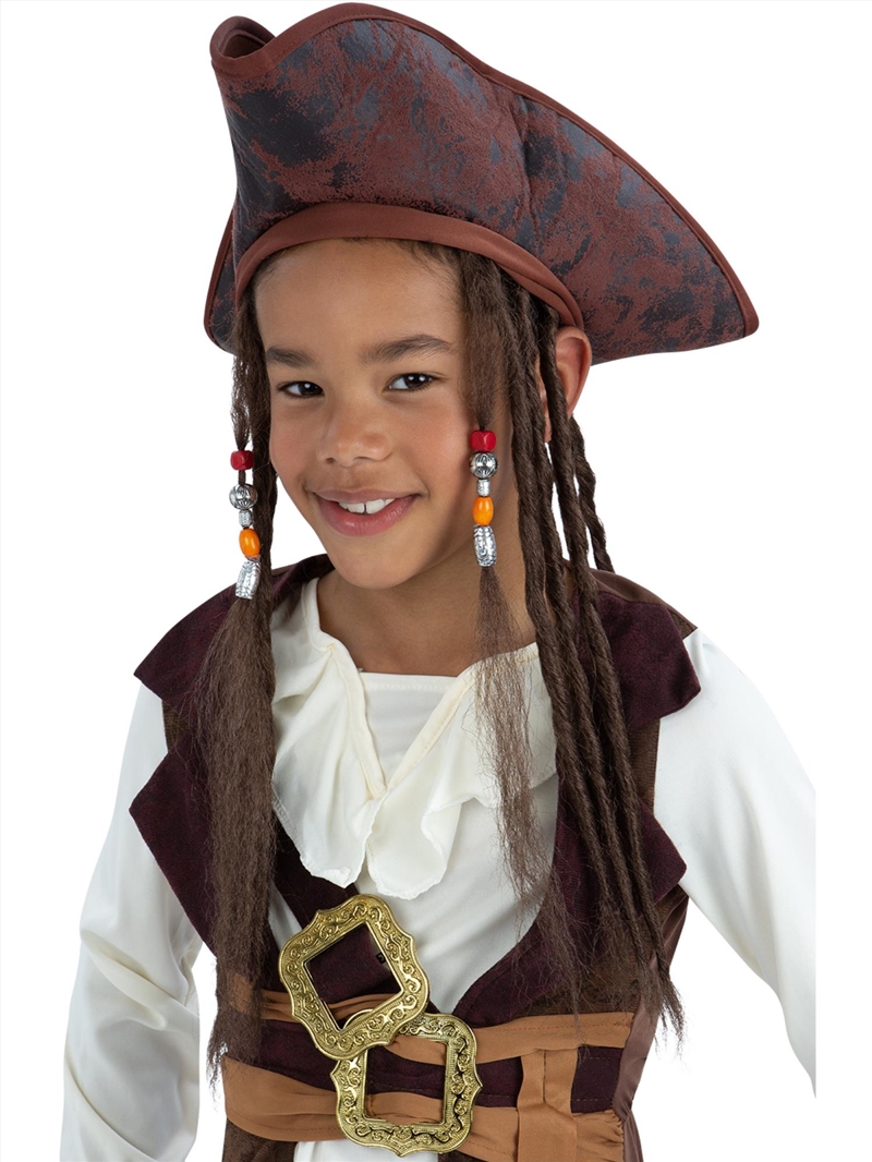 Pirate Hat With Dreadlocks, Child/Product Detail/Costumes
