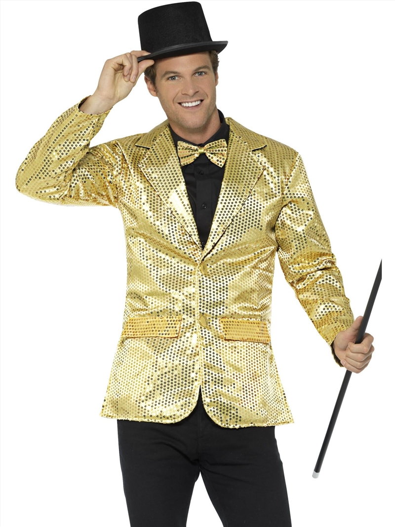 Sequin Gold Jacket - Size L/Product Detail/Costumes