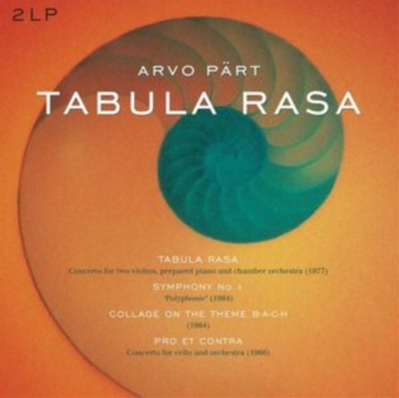Tabula Rasa / Symphony 1 / Collage On A Theme Bach/Product Detail/Classical