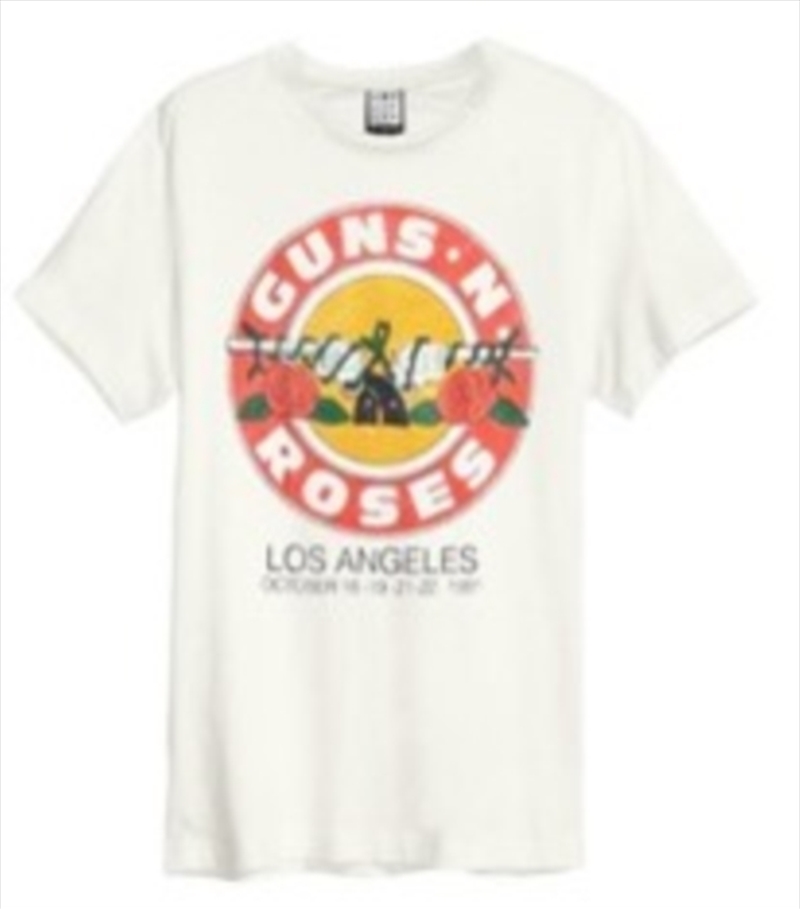 Guns N Roses - Vintage Bullet Amplified Vintage White Large T Shirt/Product Detail/Shirts