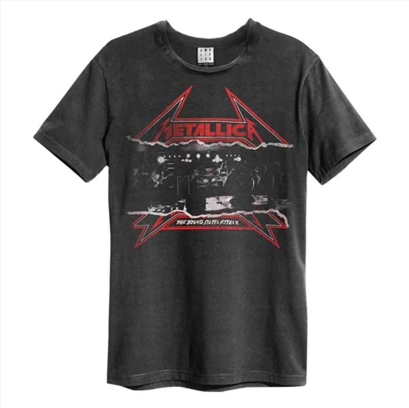 Metallica - Young Metal Attack Amplified Vintage Charcoal XX Large T Shirt/Product Detail/Shirts