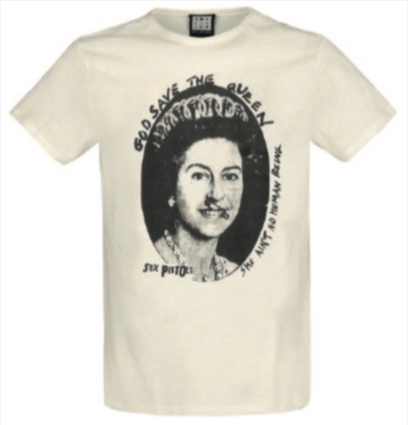 Sex Pistols God Save The Queen Amplified Vintage White Large T Shirt/Product Detail/Shirts
