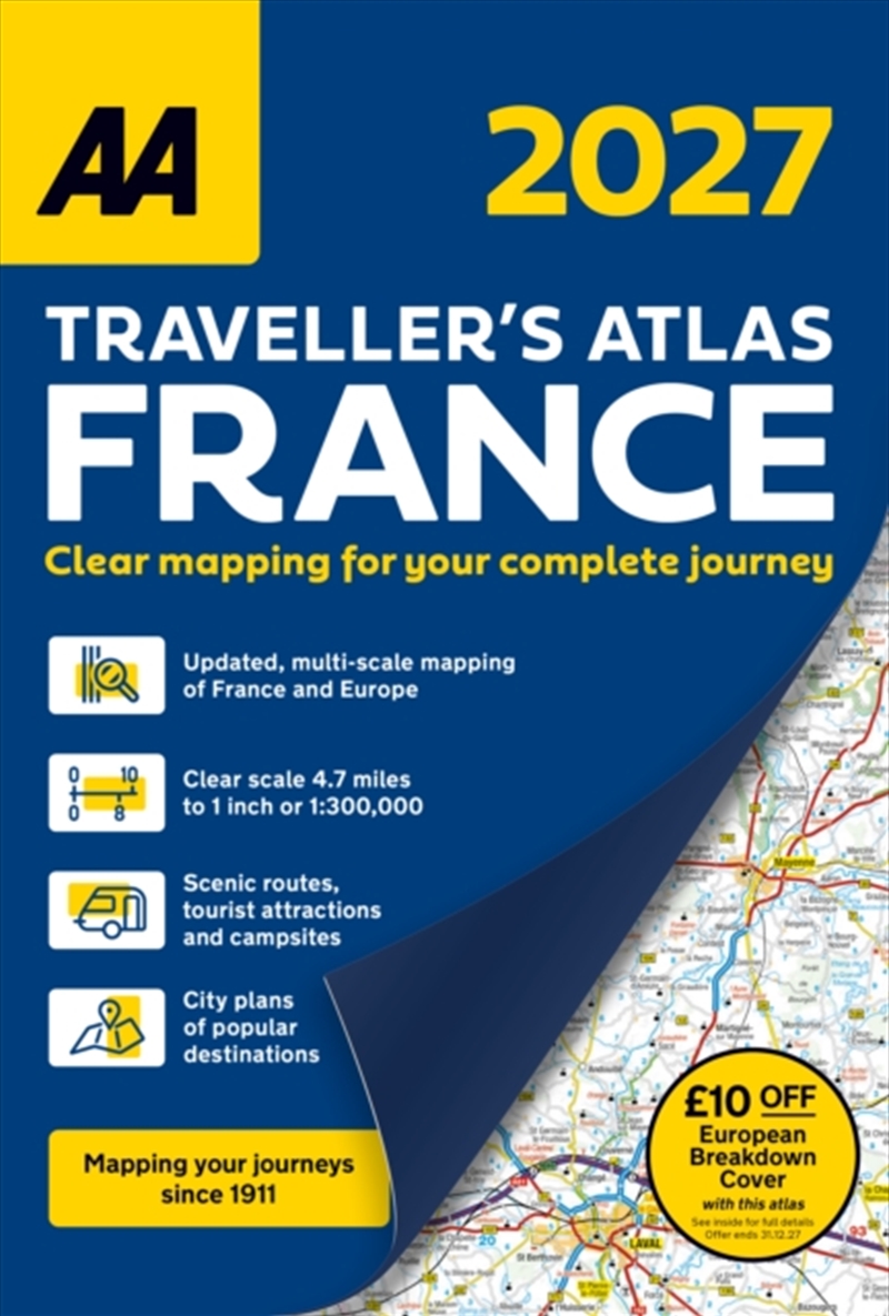 AA Traveller’s Atlas France 2027/Product Detail/Travel & Holidays