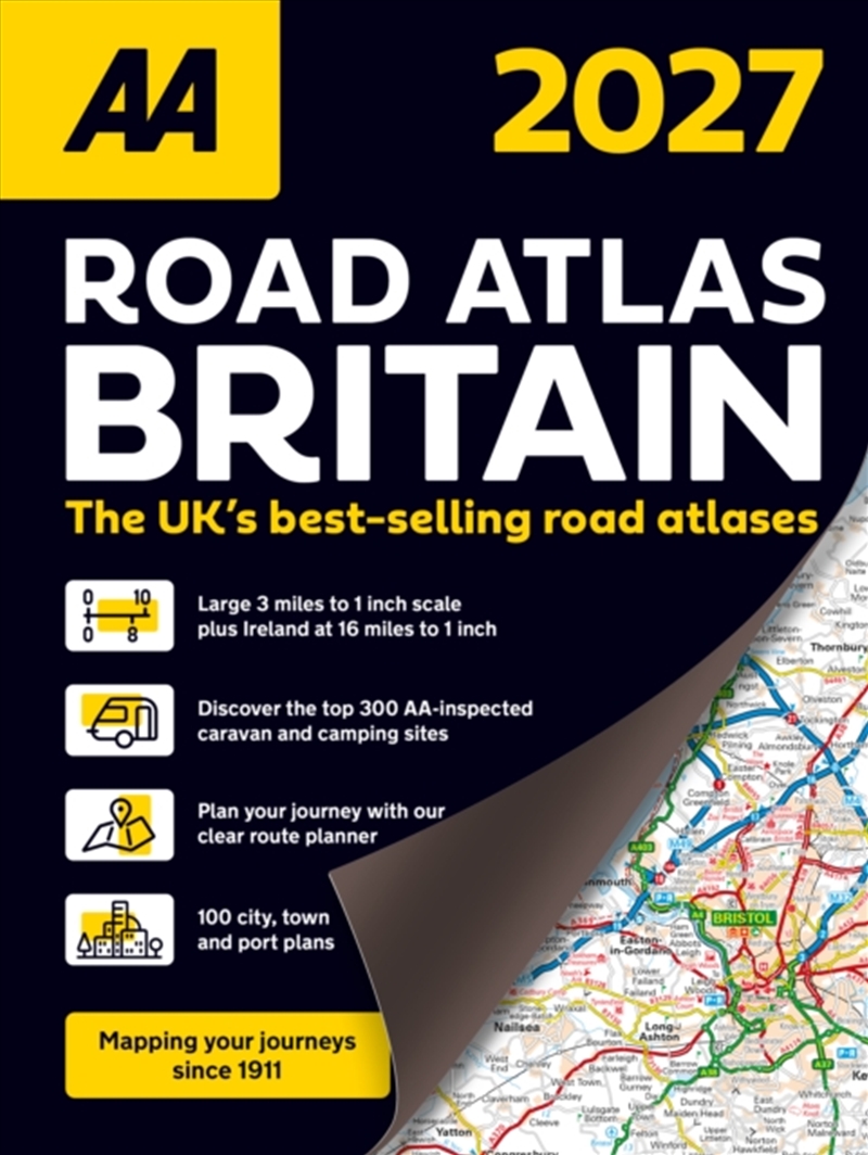 AA Road Atlas Britain 2027/Product Detail/Geography