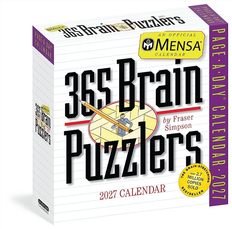 Mensa 365 Brain Puzzlers Page-A-Day Calendar 2027/Product Detail/Adults Activity Books