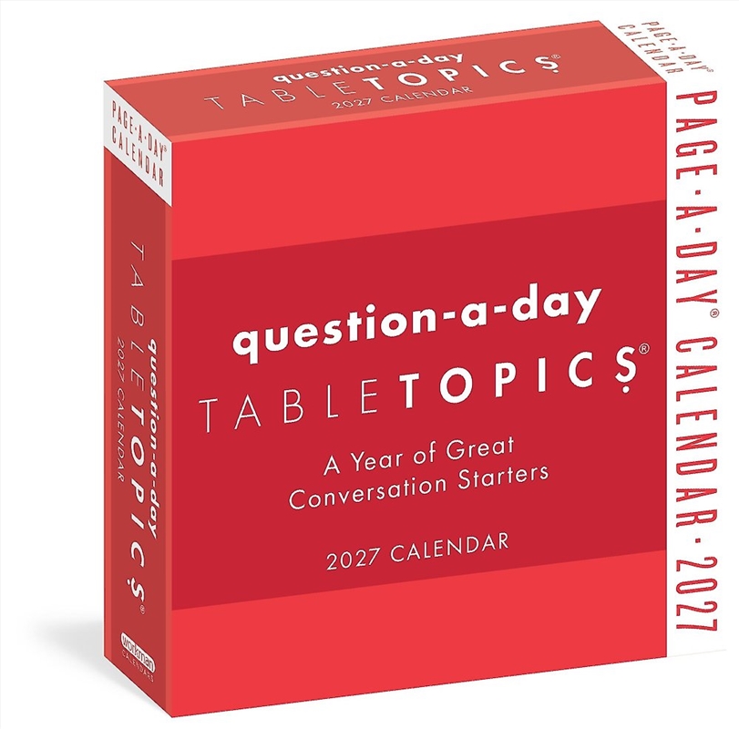 Tabletopics Question-A-Day Page-A-Day Calendar 2027/Product Detail/Family & Health