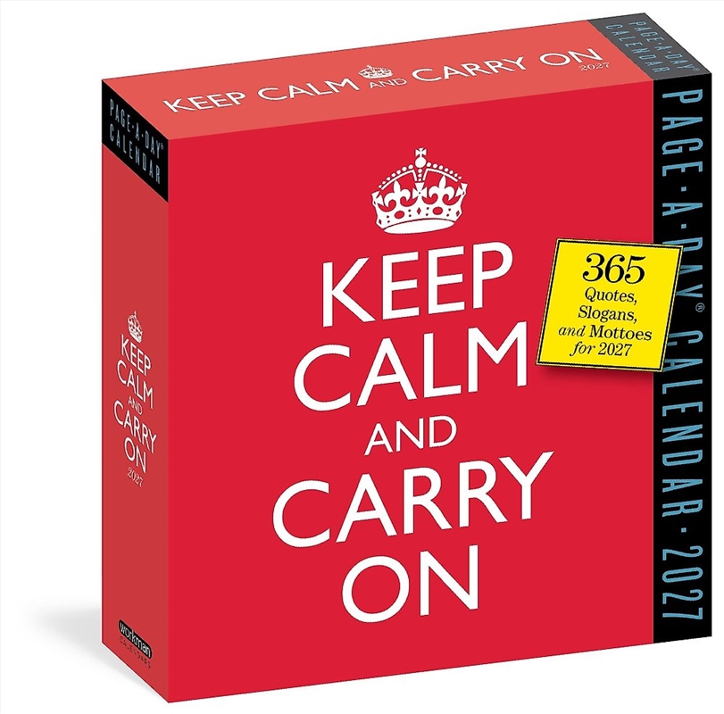 Keep Calm And Carry On Page-A-Day Calendar 2027/Product Detail/Self Help & Personal Development