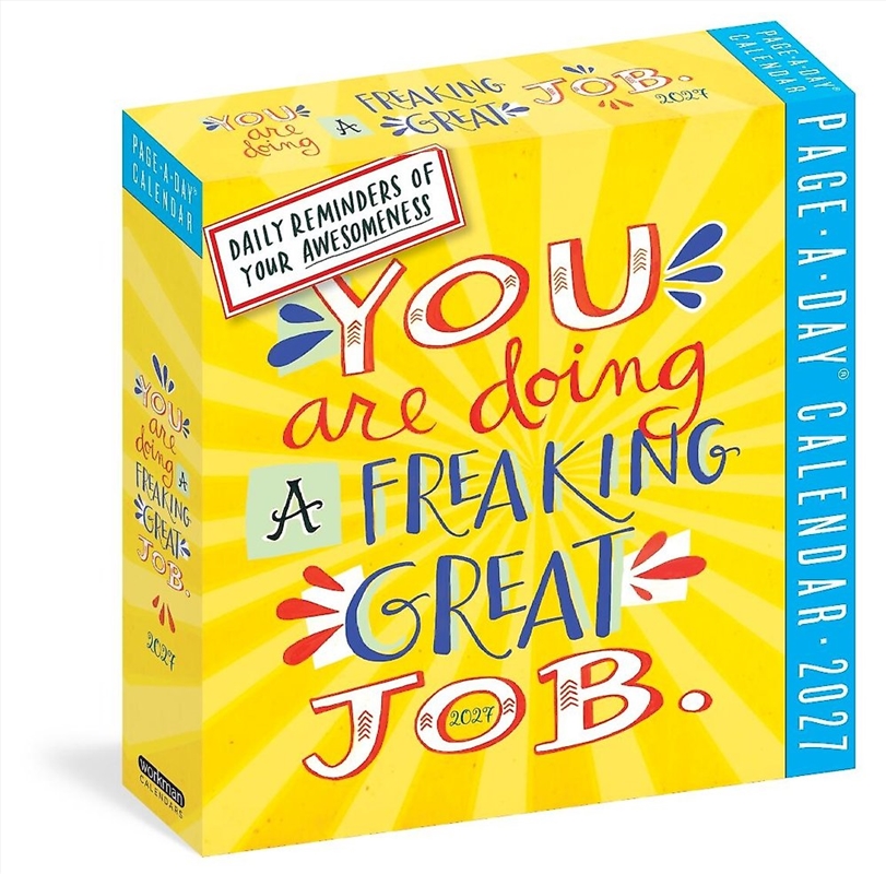 You Are Doing A Freaking Great Job Page-A-Day Calendar 2027/Product Detail/Self Help & Personal Development