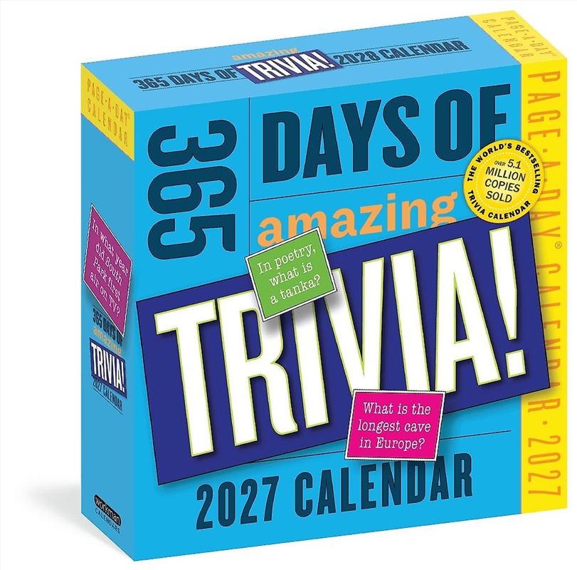 365 Days Of Amazing Trivia Page-A-Day Calendar 2027/Product Detail/Adults Activity Books