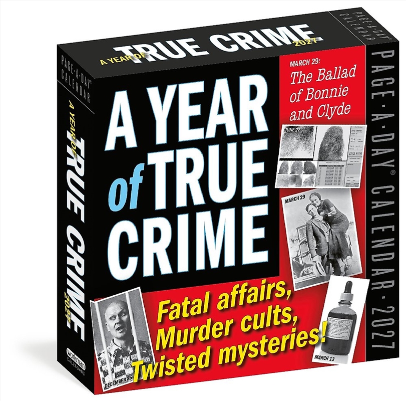A Year Of True Crime Page-A-Day Calendar 2027/Product Detail/True Crime