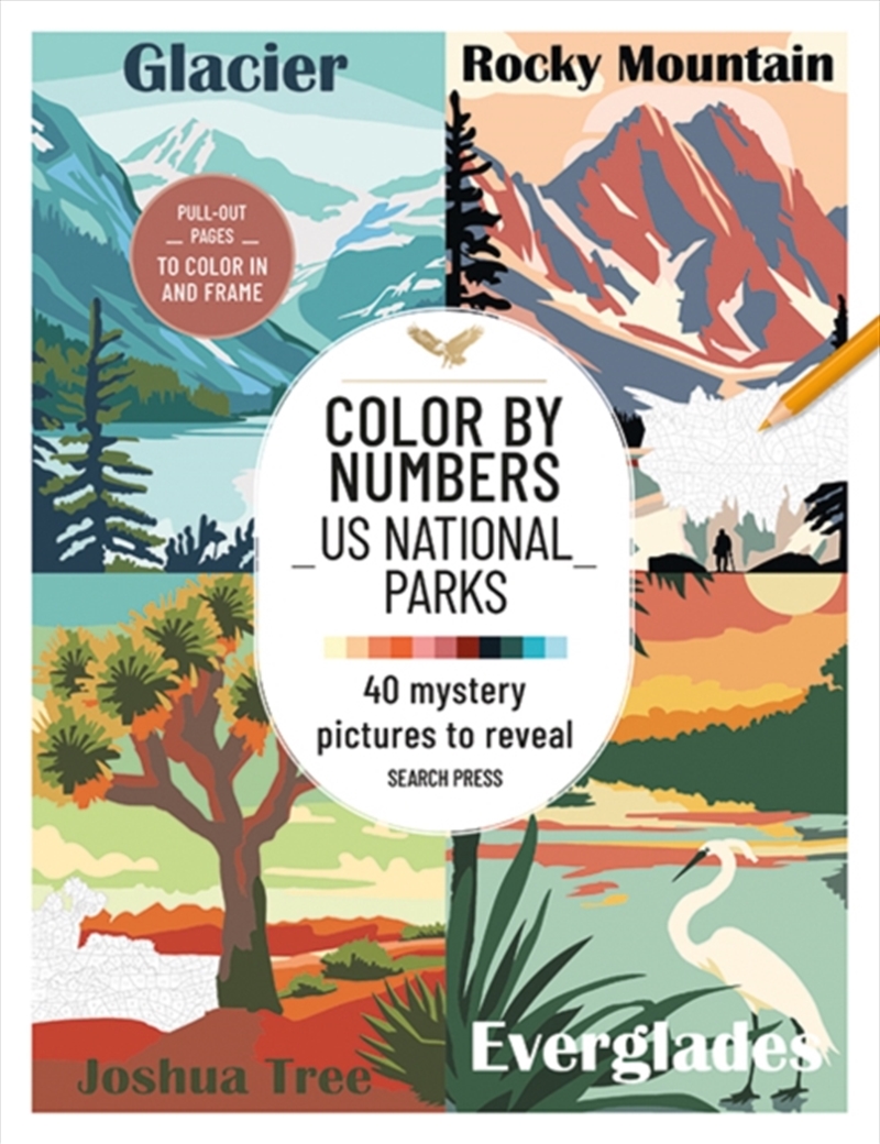 Color by Numbers: US National Parks : 40 Mystery Pictures to Reveal/Product Detail/Adults Colouring