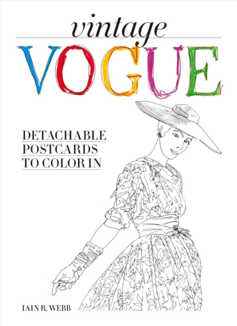 Vintage Vogue : Detachable postcards to colour in/Product Detail/Fashion & Style Guides