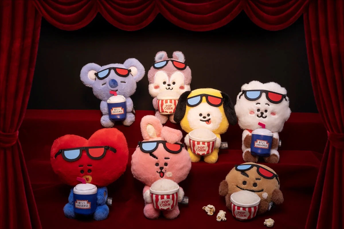 Bt21 - Cinema & Music Festival Sitting Plush Toy (Cinema) Rj/Product Detail/KPOP Merch