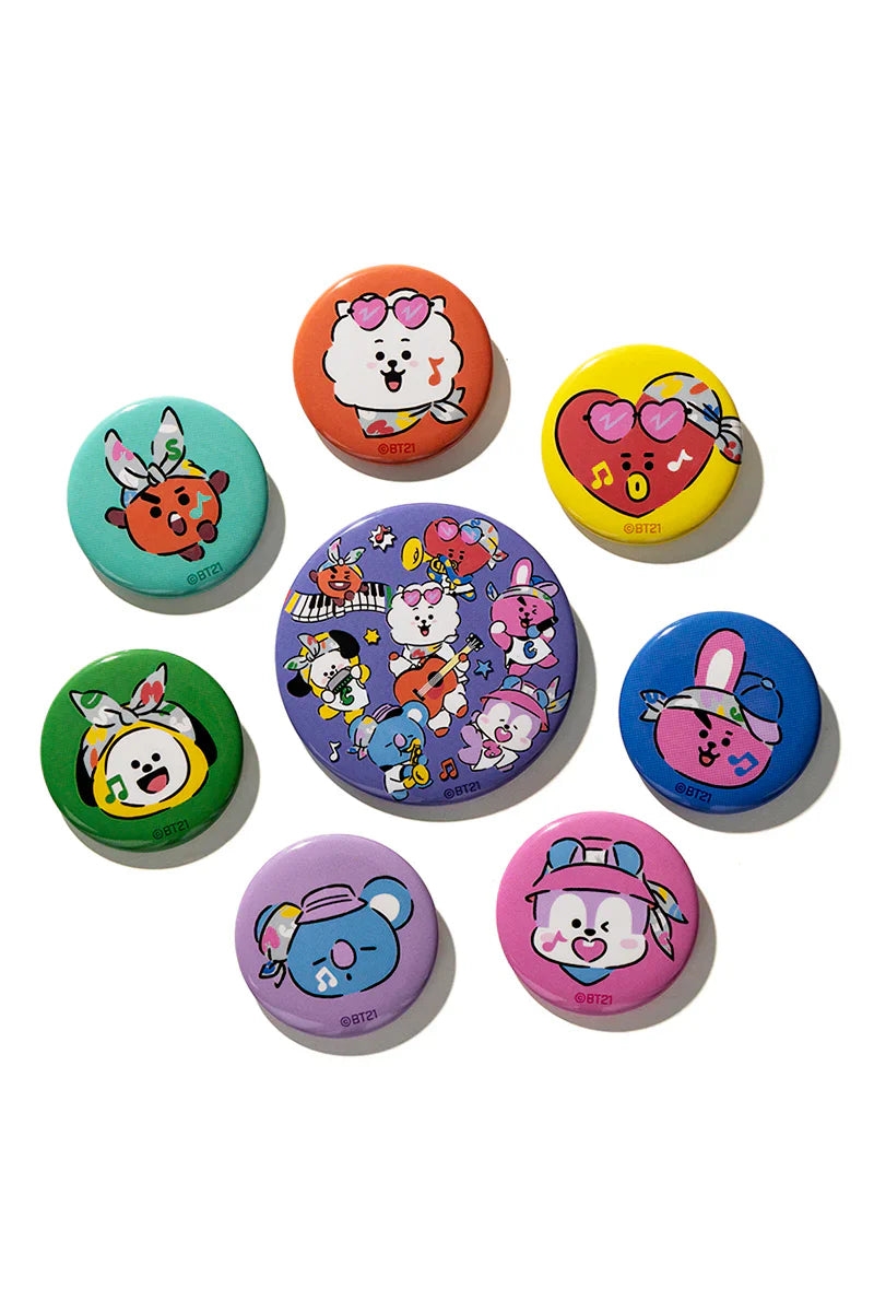 Bt21 - Cinema & Music Festival Can Badge Set (Music Festival) Koya/Product Detail/KPOP Merch