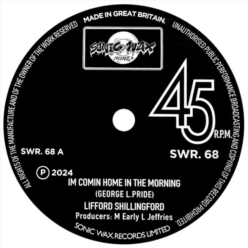 Im Comin Home In The Morning/Product Detail/R&B